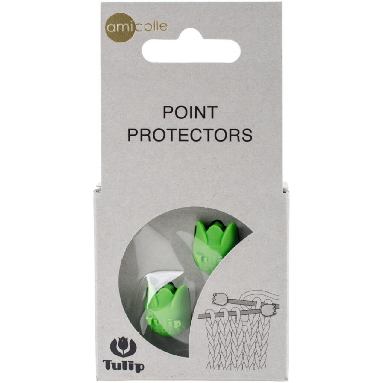 Small Point Protectors - Green Tulips - US Sizes 0-7 - by Tulip